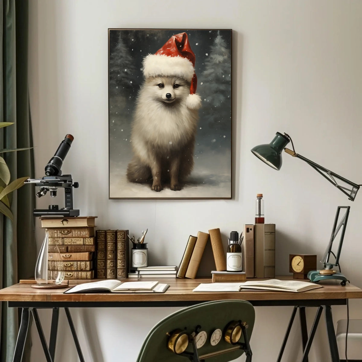 Festive Fox In Winter Wonderland Poster