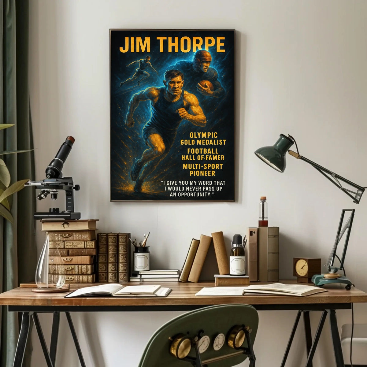 Celebrating a Legend Jim Thorpe Poster