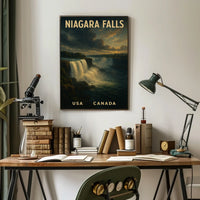 Niagara Falls Vintage Landscape Travel Collector Poster