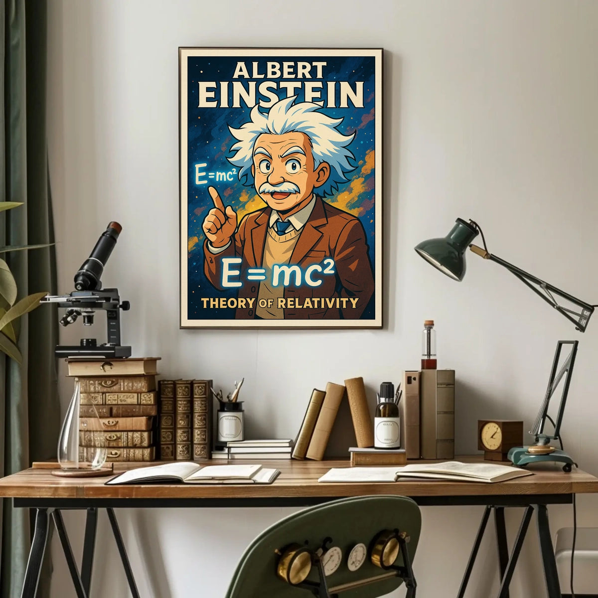 Albert Einstein Theory Of Relativity Poster