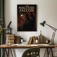 The Maltese Falcon Classic Noir Movie Pop Culture Poster