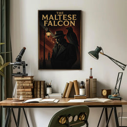 The Maltese Falcon Classic Noir Movie Pop Culture Poster