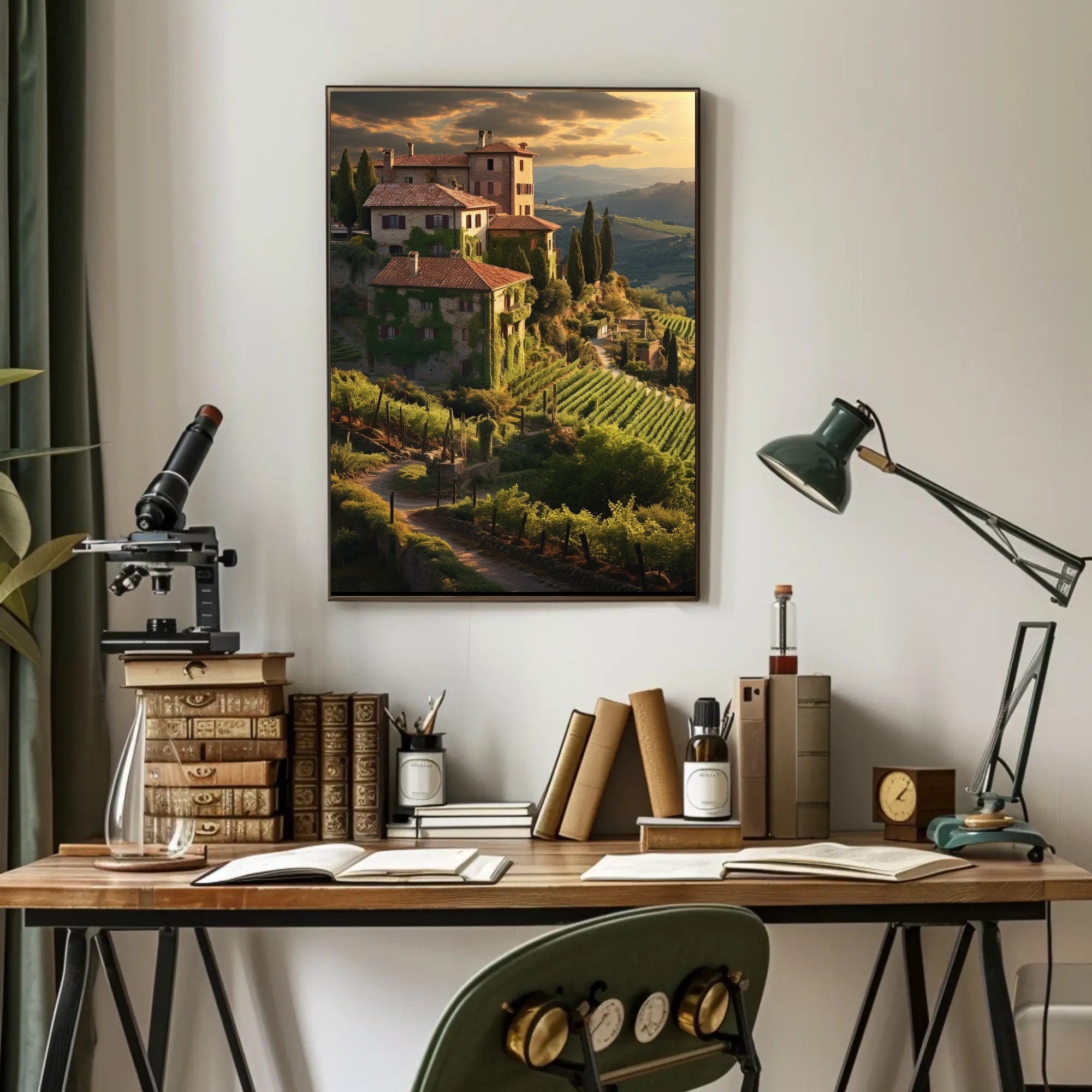 Tuscan Countryside Landscape Wall Art Cultural or Heritage Poster