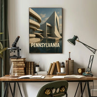 Pennsylvania Architecture Poster