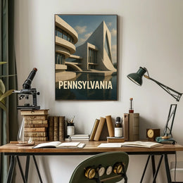 Pennsylvania Architecture Poster