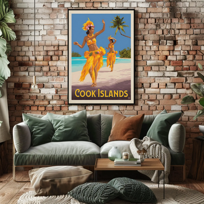 Cook Islands Vintage Poster