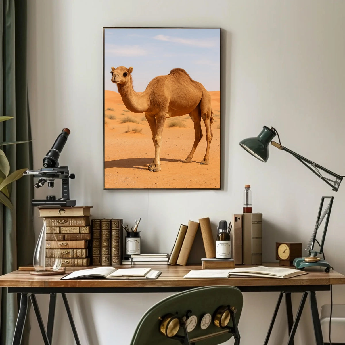 Majestic Camel in the Desert Poster