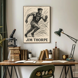 Jim Thorpe Legendary Athlete Poster