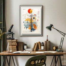 Abstract Geometric Composition Abstract Poster
