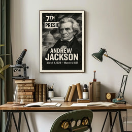 Andrew Jackson 7th President of the United States Digital Montaje Poster
