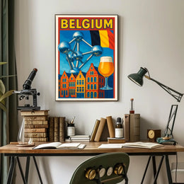 Belgium A Cultural Mosaic Poster