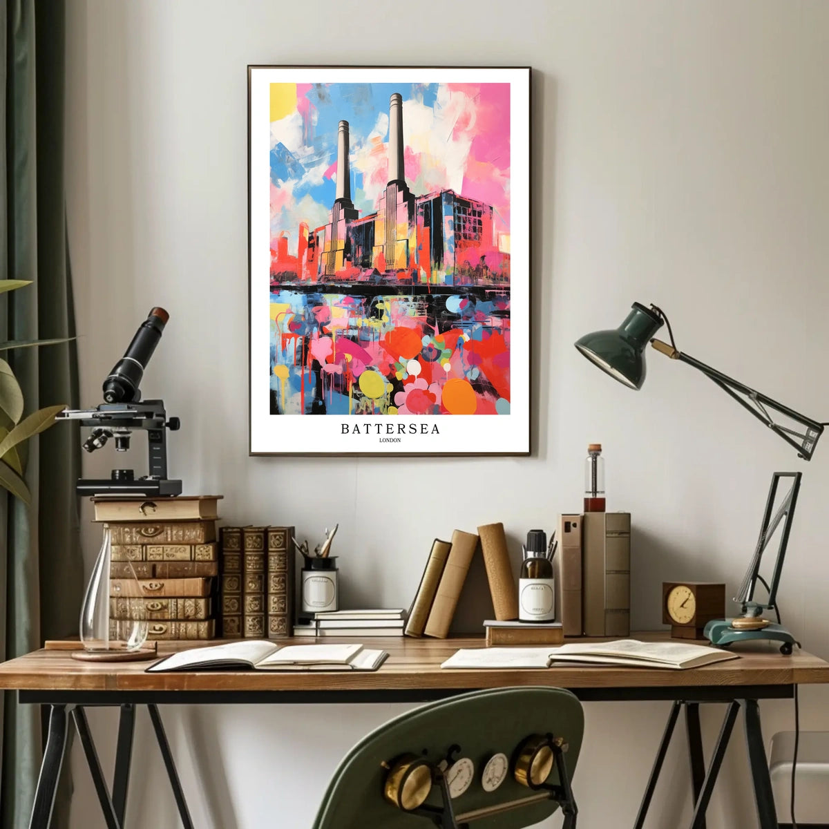 Battersea Power Station London Poster
