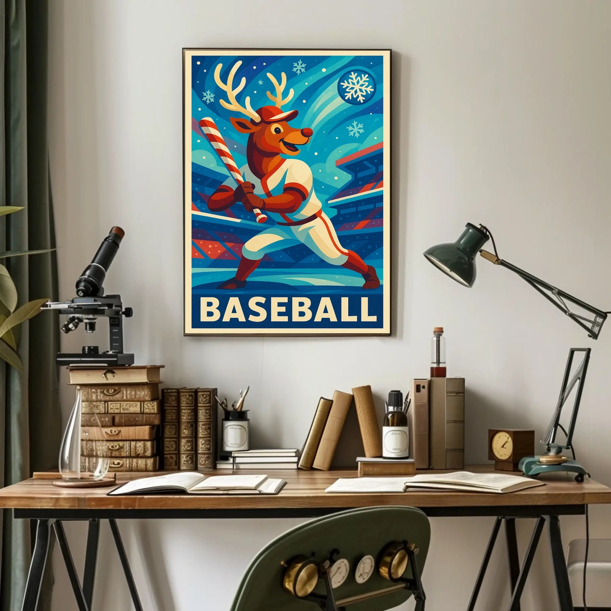 Winter Baseball Fantasy Poster