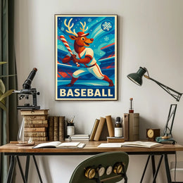 Winter Baseball Fantasy Poster