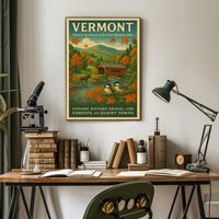 Vermont Charm Wall Art Poster Decor