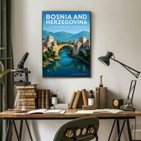 Bosnia and Herzegovina A Land of Bridges and Beauty Poster PosterGoat