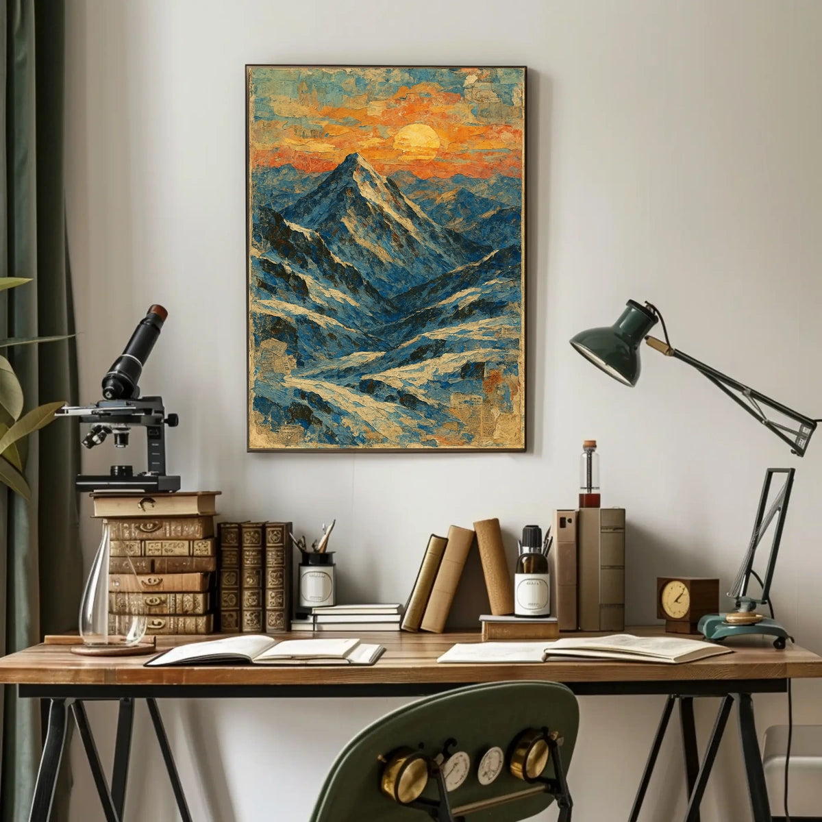 Majestic Mountain Sunrise Poster