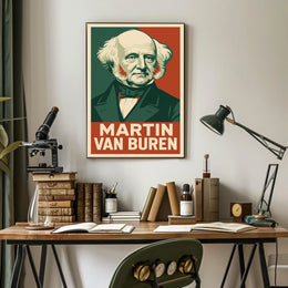 Martin Van Buren Heritage Portrait Lithograph Poster
