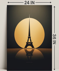 Eiffel Tower Silhouette Poster