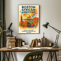 Boston's African American Heritage Vintage Poster