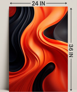 Abstract Waves Of Color Abstract Poster
