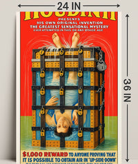 Houdini's Sensational Mystery Poster PosterGoat