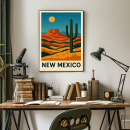 New Mexico Desert Landscape Poster