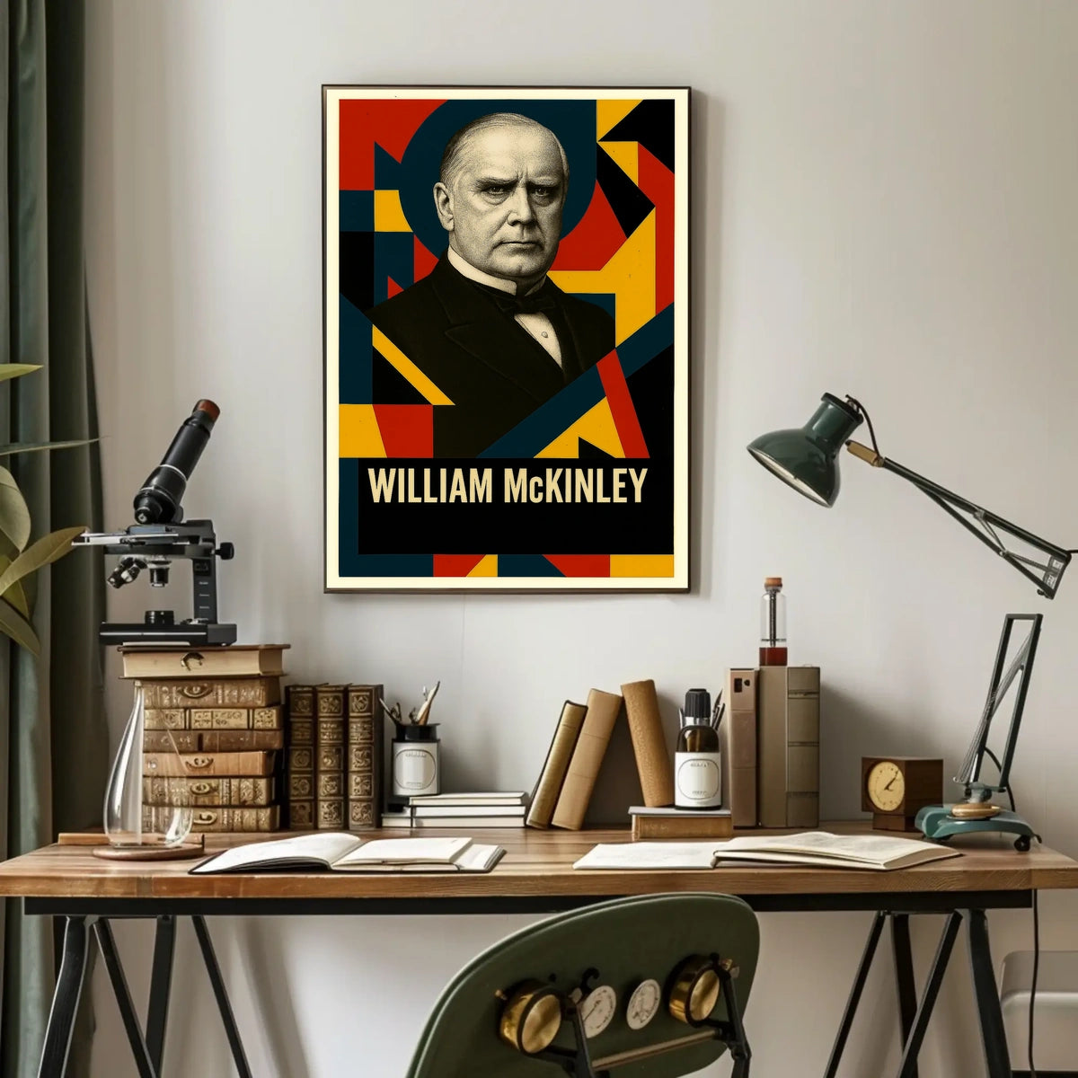 William McKinley 25th President of the United States Abstract Pop Poster