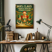 Mrs. Claus Cookie-Baking Competition Poster