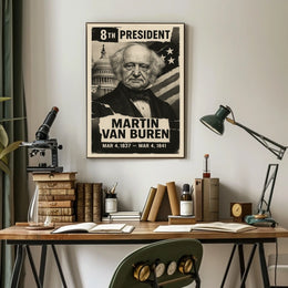 Martin Van Buren 8th President of the United States Digital Montaje Poster