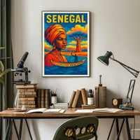 Senegal A Vibrant Tribute Poster