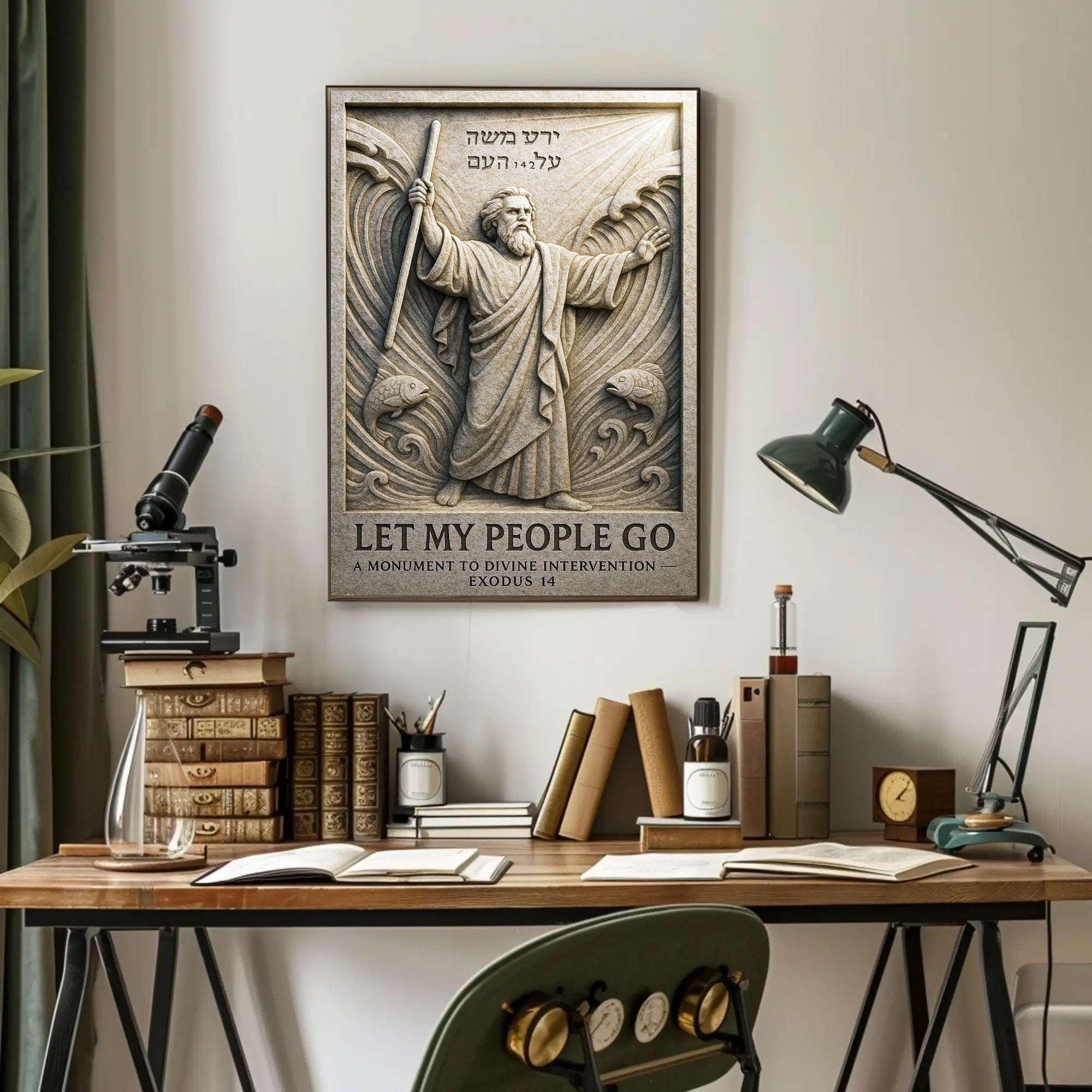 Let My People Go A Monument to Divine Intervention Poster PosterGoat