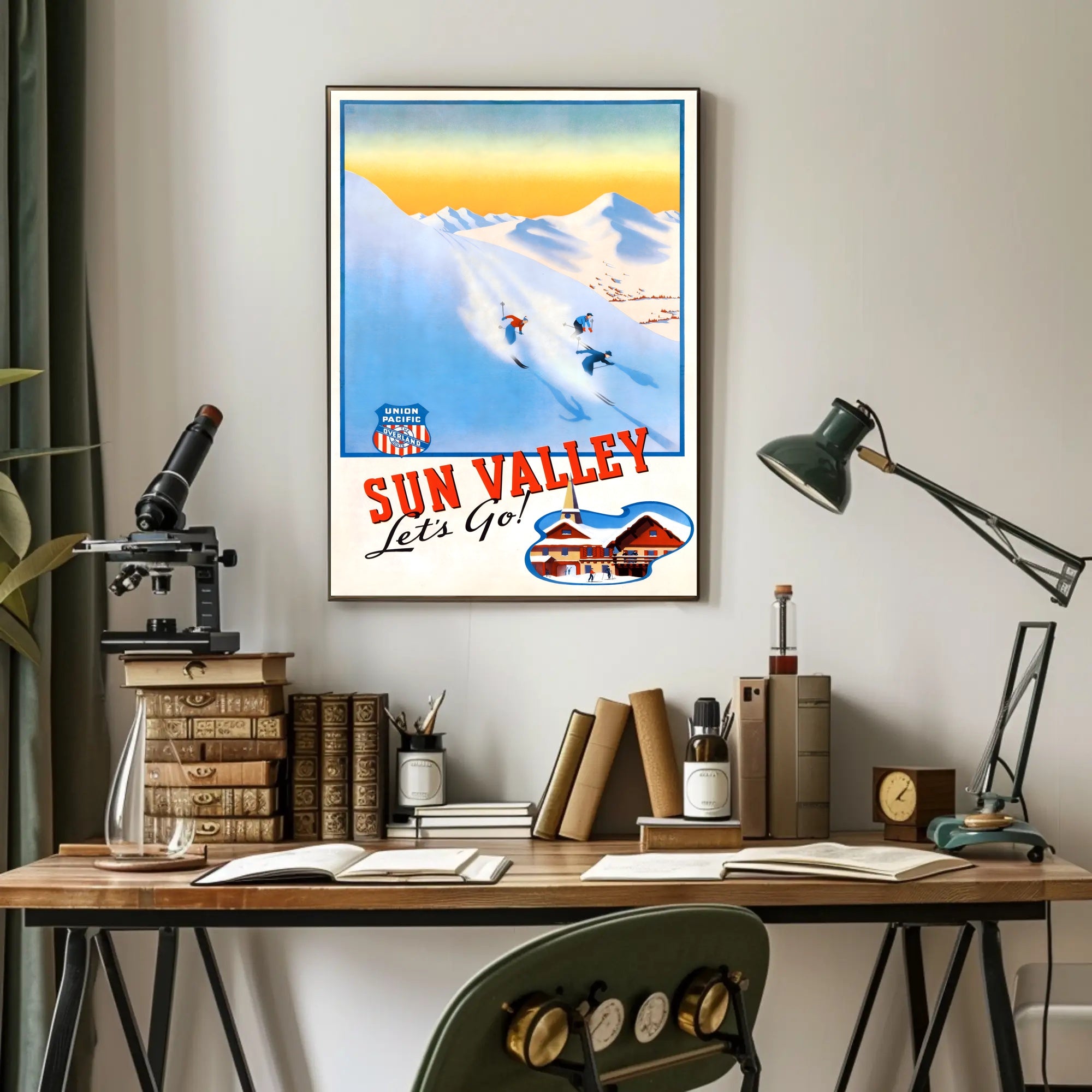 Sun Valley Ski Adventure Poster PosterGoat