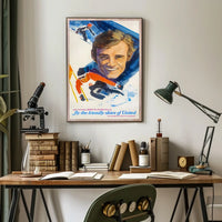 Jean-Claude Killy Fly The Friendly Poster