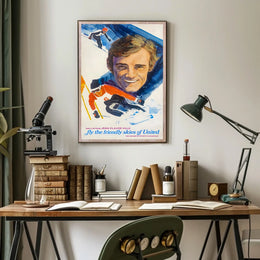 Jean-Claude Killy Fly The Friendly Poster