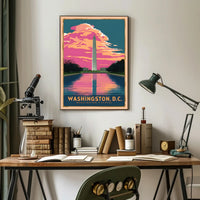 Washington, D.C. Monument at Sunset Poster