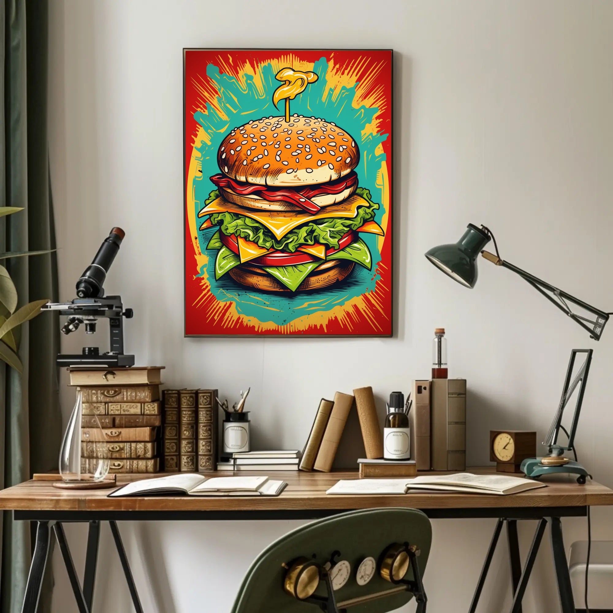The Ultimate Burger Explosion Poster PosterGoat