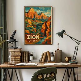 Zion National Park Poster