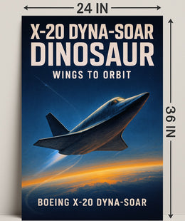 Boeing X-20 Dyna-Soar Wings to Orbit Poster PosterGoat
