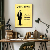 Hal Merton Vintage Magic and Ventriloquism Cultural Poster