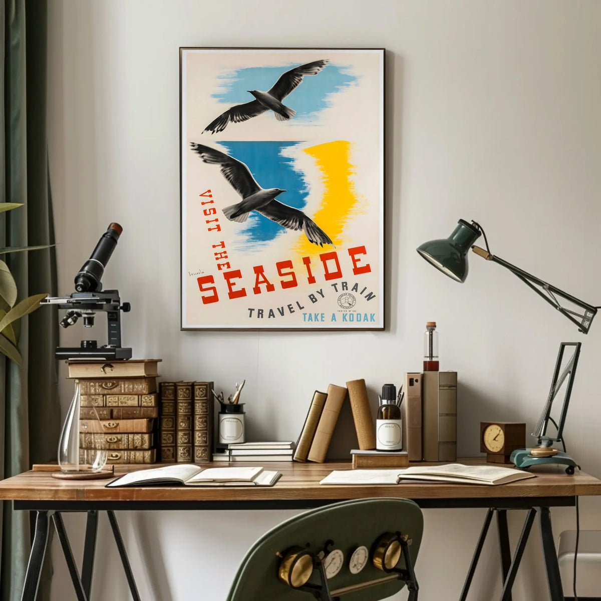 Visit The Seaside Poster