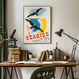 Visit The Seaside Poster