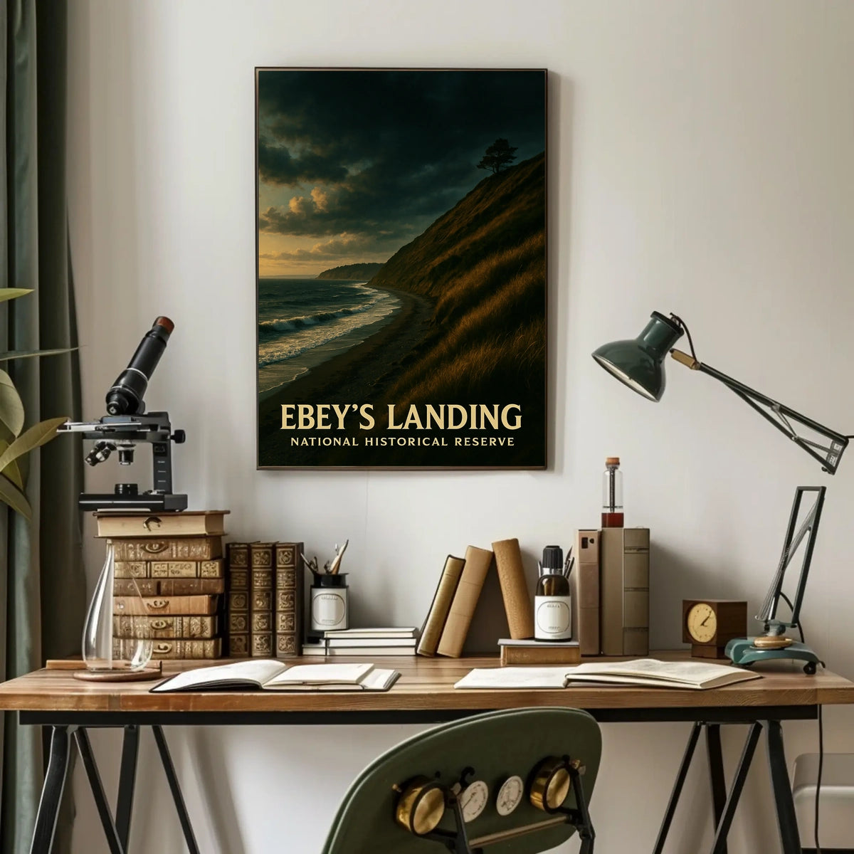 EbeyS Landing National Historical Poster