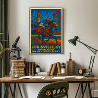 Louisville, KY Birthplace of the Kentucky Derby Poster