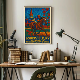 Louisville, KY Birthplace of the Kentucky Derby Poster