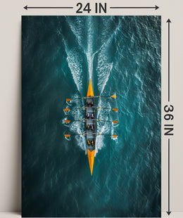 Rowing In Harmony Poster PosterGoat