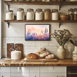 Serene Nature-Inspired Watercolor Landscape Art Poster