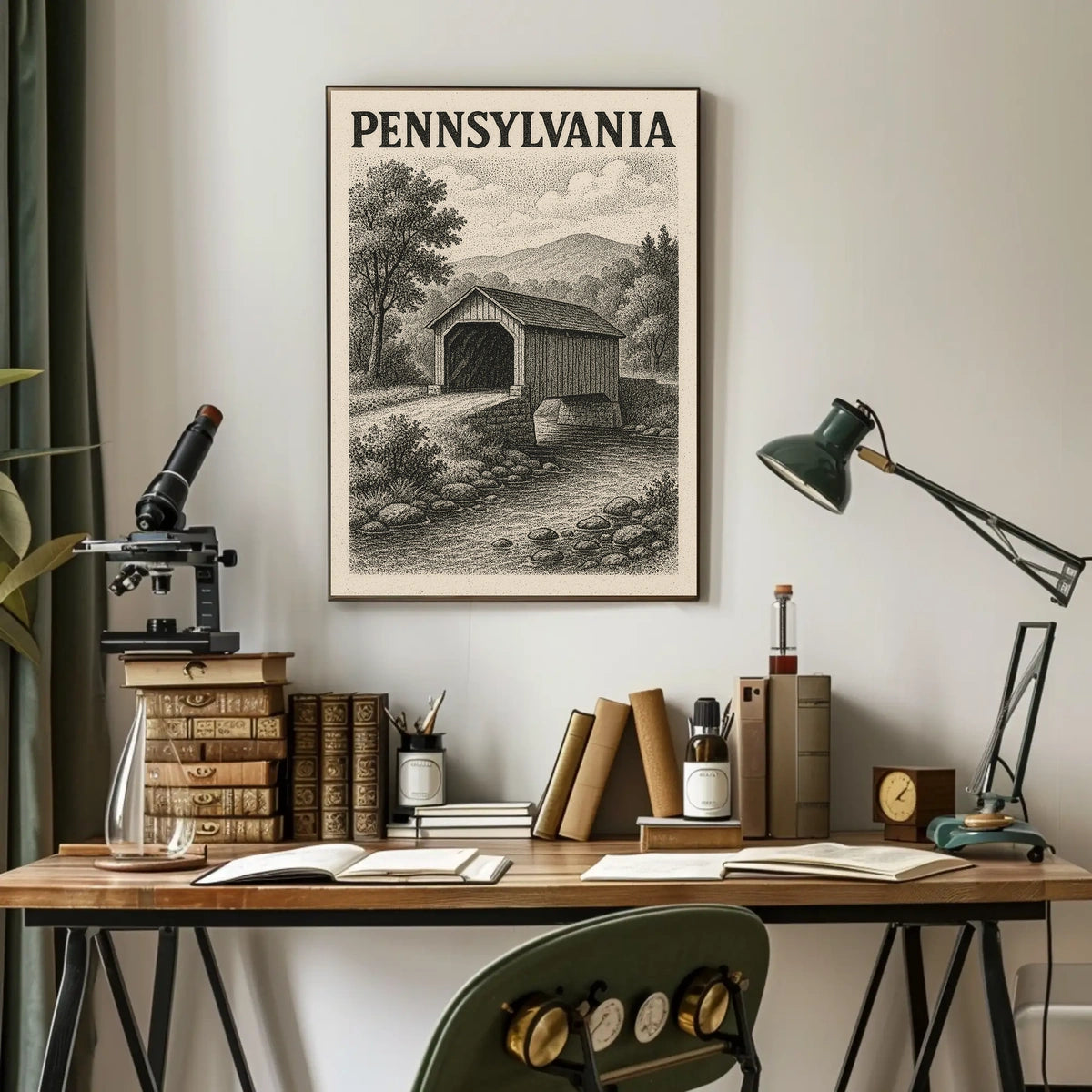 Pennsylvania Covered Bridge Poster