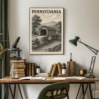 Pennsylvania Covered Bridge Poster
