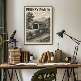 Pennsylvania Covered Bridge Poster